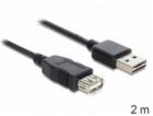 DeLOCK Prodlužovací kabel EASY-USB 2.0, USB-A samec > USB...