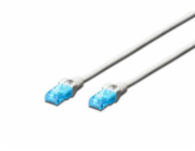 Digitus Ecoline Patch Cable, UTP, CAT 5e, AWG 26/7, bílý 0,5m, 1ks
