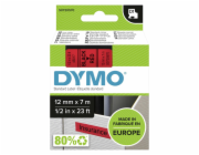 Dymo Páska D1 ORIGINÁL, černá na červené, 12 mm x 7 m (S0720570)
