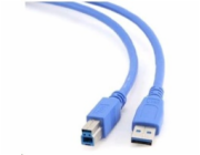 GEMBIRD Kabel USB 3.0 A-B propojovací 3m (modrý)