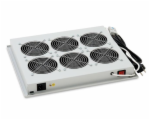 TRITON Ventilační jednotka horní (spodní), 2 ventilátory-230V/30W, termostat, šedá