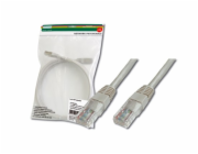 DIGITUS patch kábel Cat5E, UTP - 5m, šedý
