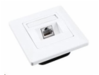 Zásuvka Solarix CAT6 STP 1 x RJ45 pod omítku bílá
