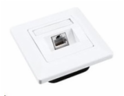 Zásuvka Solarix CAT6 STP 1 x RJ45 pod omítku bílá
