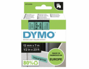 Dymo D1 paska 12 mm x 7 m cerna na zelene 45019
