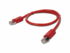 GEMBIRD kabel patchcord Cat5e UTP 5m, červený
