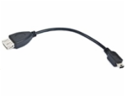 GEMBIRD Kabel USB 2.0 A-Mini B OTG 15cm (F/M, pro tablety a smartphone)