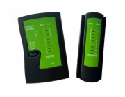 W-star Tester kabelů UTP WS468EC RJ45 RJ11 indikace LED diodami černá