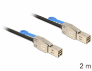 Delock - Externí kabel SAS - SAS 12Gbit/s - 36kolíkový 4x stíněný konektor Mini MultiLane (M) do 36kolíkový 4x stíněný konektor Mini MultiLane (M) - 2 m - opatřený západkou