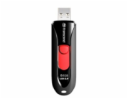 TRANSCEND USB Flash Disk JetFlash®590K, 64GB, USB 2.0, Black (R/W 16/6 MB/s)