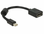 DeLOCK Adapterkabel Mini DisplayPort > DisplayPort 1.4, 8K (schwarz, 15cm)