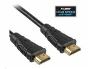 PREMIUMCORD Kabel HDMI - HDMI 0,5m (v1.4, 3D, zlacené kontakty, stíněný)