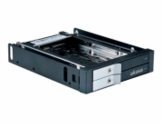 AKASA HDD box Lokstor M21, 2x 2.5" SATA HDD/SSD do 3.5" interní pozice, černá