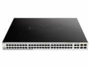 D-Link DGS-1210-52MP D-Link DGS-1210-52MP L2/L3 Smart+ PoE switch, 48x GbE PoE+, 4x RJ45/SFP, PoE 370W