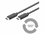 PremiumCord USB-C/male - USB-C/male, černý, 1m