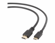 Gembird kábel HDMI (M) na mini HDMI (M) s Ethernetom, High speed, 3m, čierny