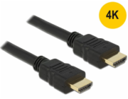 DeLOCK Vysokorychlostní HDMI kabel s ethernetovým konektorem > 4K konektor (černý, 1,5 metru)
