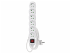 Prodlužovací kabel 2m / 6 zásuvek / s vypínačem / bílý / ...