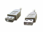 GEMBIRD Kabel USB 2.0 A-A prodlužovací 1,8m Premium (čern...