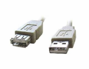 GEMBIRD Kabel USB 2.0 A-A prodlužovací 1,8m Premium (černý, ferit, zlacené kontakty)