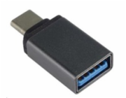 PREMIUMCORD Adapter USB 3.1 C/male - USB 3.0 A/female, metal grey, OTG