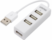 HUB USB Unitek Y-2146 4x USB 2.0 mini bílý