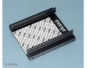AKASA montážní kit  pro 2,5" HDD do 3,5" pozice, 2x 2,5" HDD/SSD, černý hliník