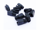 DATACOM Návlek pro plug RJ45 (CAT6A,CAT7) černý (10ks)