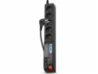 ACAR 504 W Černá 5 AC zásuvky / AC zásuvek 230 V 1,5 m