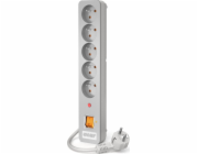 HSK DATA ALP-ACARX5-----113 napájecí prodlužovačka 3 m 5 AC zásuvky / AC zásuvek Vnitřní Šedá