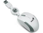 GENIUS myš MicroTraveler V2/ drátová/ 1200 dpi/ USB/ bílá