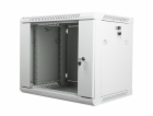Nástěnný rack 19   9U 600X450mm šedý flat pack