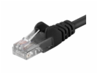 Patch kabel UTP Cat 6, 0,5m - černý