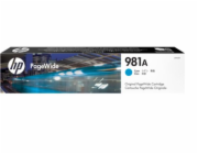 HP 981A Cyan Original PageWide Cartridge (6,000 pages)