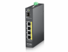 Zyxel 4xGb+1xSFP POE IP30 DIN 120W RGS100-5P