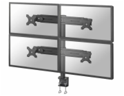 Neomounts FPMA-D700D4 - Montážní sada - plný pohyb - pro 4 LCD displeje - černá - velikost obrazovky: 19"-30" - upevnění svorkou, upevnitelné na stůl