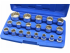 Nástrčné klíče multilock 1/2", sada 19ks, CrV ocel GEKO