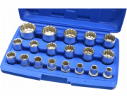 Nástrčné klíče multilock 1/2", sada 19ks, CrV ocel GEKO