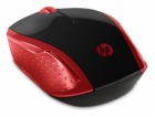 HP myš - 200 Mouse, Wireless, Empress red