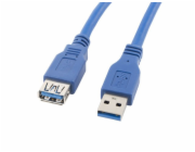 Lanberg USB prodlužovací kabel USB 3.0 AM-AF 1,8 m, modrý (CA-US3E-10CC-0018-B)