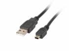 Lanberg USB kabel USB 2.0 MINI KABEL AM-BM5P (CANON) ČERN...