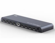 PremiumCord HDMI 2.0 splitter 1-8 porty, 4K x 2K/60Hz, FULL HD, 3D, černý