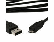 GEMBIRD Kabel USB 2.0 A-Micro B propojovací 0,5m (černý)