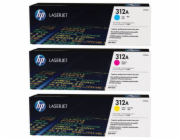 HP 312A trojbalení - azurová, purpurová, žlutá