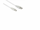 Alcasa USB kabel USB-A - USB-B 0,25 m šedý (2510-025)