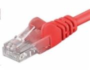 PremiumCord Patch kabel UTP RJ45-RJ45 CAT6 1m červená