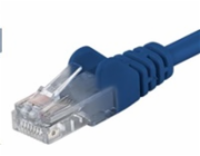 PremiumCord Patch kabel UTP RJ45-RJ45 CAT6 0.5m modrá