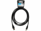 iBox IKU2D USB kabel 3 m USB 2.0 USB A USB B Černá