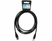 iBox IKU2D USB kabel 3 m USB 2.0 USB A USB B Černá