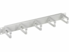 Cable Organizer 1U 19  5 Plastic Brackets  Grey ALANTEC